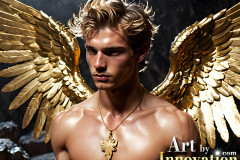 Male Golden Angels from the Heavens Above