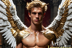 Male Golden Angels from the Heavens Above