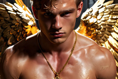 Male Golden Angels from the Heavens Above