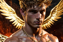 Male Golden Angels from the Heavens Above