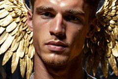 Male Golden Angels from the Heavens Above