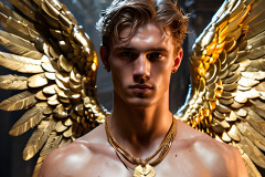 Male Golden Angels from the Heavens Above