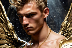 Male Golden Angels from the Heavens Above