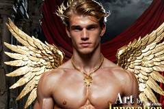 Male Golden Angels from the Heavens Above