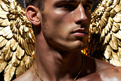 Male Golden Angels from the Heavens Above