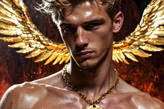 Male Golden Angels from the Heavens Above