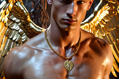 Male Golden Angels from the Heavens Above