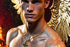 Male Golden Angels from the Heavens Above