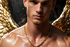 Male Golden Angels from the Heavens Above