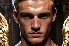 Male Golden Angels from the Heavens Above