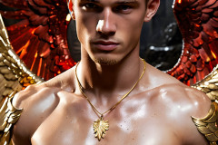 Male Golden Angels from the Heavens Above