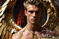 Male Golden Angels from the Heavens Above