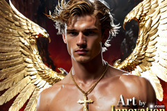 Male Golden Angels from the Heavens Above