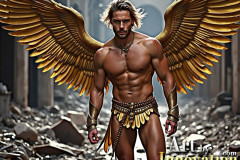 Male Golden Angels from the Heavens Above