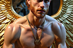 Male Golden Angels from the Heavens Above