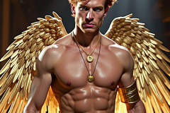 Male Golden Angels from the Heavens Above