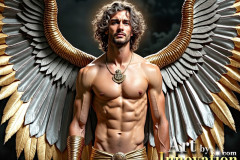 Male Golden Angels from the Heavens Above