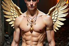 Male Golden Angels from the Heavens Above