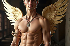 Male Golden Angels from the Heavens Above