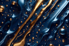 Blue & Gold Artistic Graphic Textures Designs