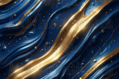 Blue & Gold Artistic Graphic Textures Designs