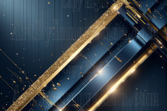 Blue & Gold Artistic Graphic Textures Designs