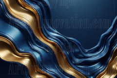 Blue & Gold Artistic Graphic Textures Designs