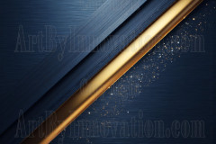 Blue & Gold Artistic Graphic Textures Designs