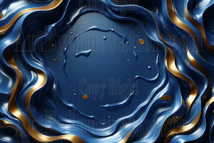 Blue & Gold Artistic Graphic Textures Designs