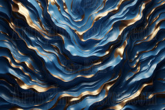 Blue & Gold Artistic Graphic Textures Designs