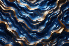 Blue & Gold Artistic Graphic Textures Designs