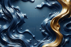 Blue & Gold Artistic Graphic Textures Designs