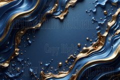Blue & Gold Artistic Graphic Textures Designs