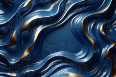 Blue & Gold Artistic Graphic Textures Designs