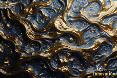 Gold & Black Artistic Graphic Textures Designs