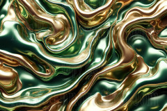 Green & Gold Artistic Graphic Textures Designs