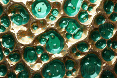 Green & Gold Artistic Graphic Textures Designs