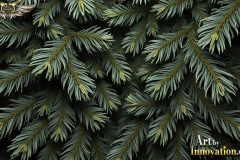 Natural Green Pines & Leaves Artistic Graphic Textures Designs