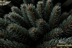 Natural Green Pines & Leaves Artistic Graphic Textures Designs