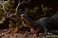 Natural Green Pines & Leaves Artistic Graphic Textures Designs