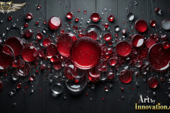 Red Artistic Graphic Textures Designs