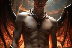 Hot & Sexy Male Succubus Demon,Deep within the ruins of Hell.