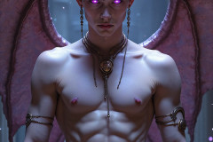 Hot & Sexy Male Succubus Demon,Deep within the ruins of Hell.