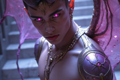 Hot & Sexy Male Succubus Demon,Deep within the ruins of Hell.