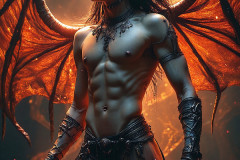 Hot & Sexy Male Succubus Demon,Deep within the ruins of Hell.