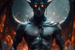 Hot & Sexy Male Succubus Demon,Deep within the ruins of Hell.