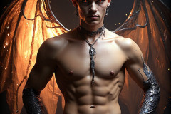Hot & Sexy Male Succubus Demon,Deep within the ruins of Hell.