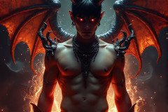 Hot & Sexy Male Succubus Demon,Deep within the ruins of Hell.