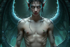 Hot & Sexy Male Succubus Demon,Deep within the ruins of Hell.