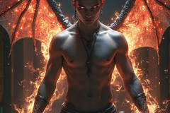 Hot & Sexy Male Succubus Demon,Deep within the ruins of Hell.